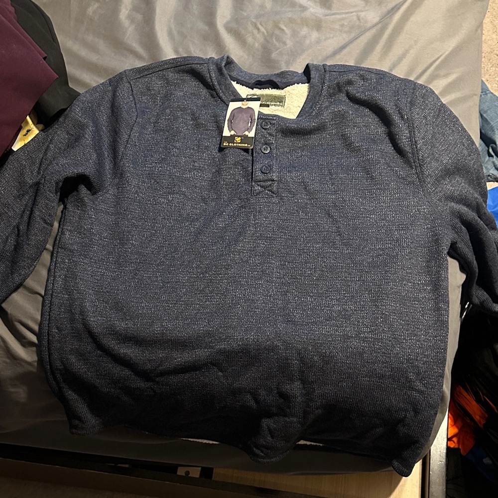 Men's Blue Crewneck Sweater